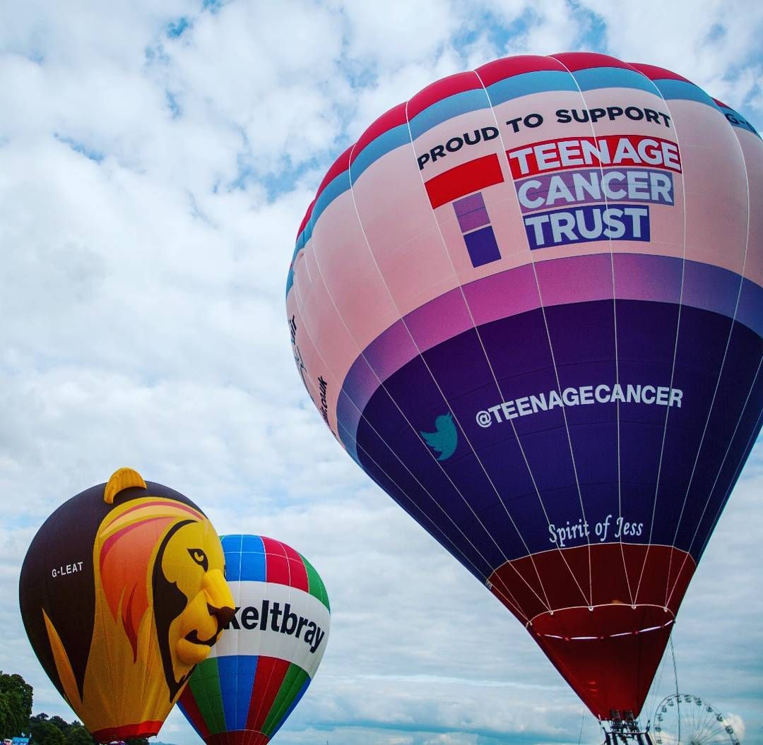 Teenage Cancer Trust and Great Western Air Ambulance Charity announced as official charity partners of the Bristol International Balloon Fiesta