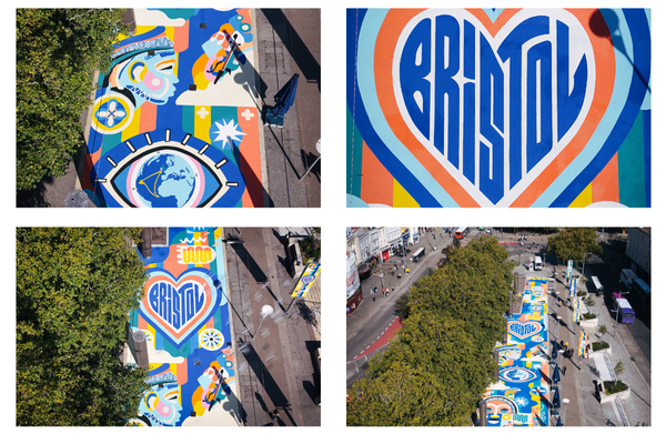 New Mural by Oshii in Bristol