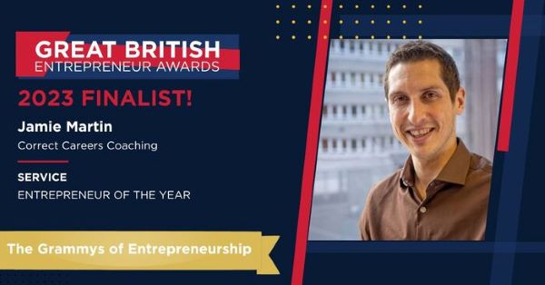 Correct Careers Coaching Shortlisted for the 2023 Great British Entrepreneur Awards