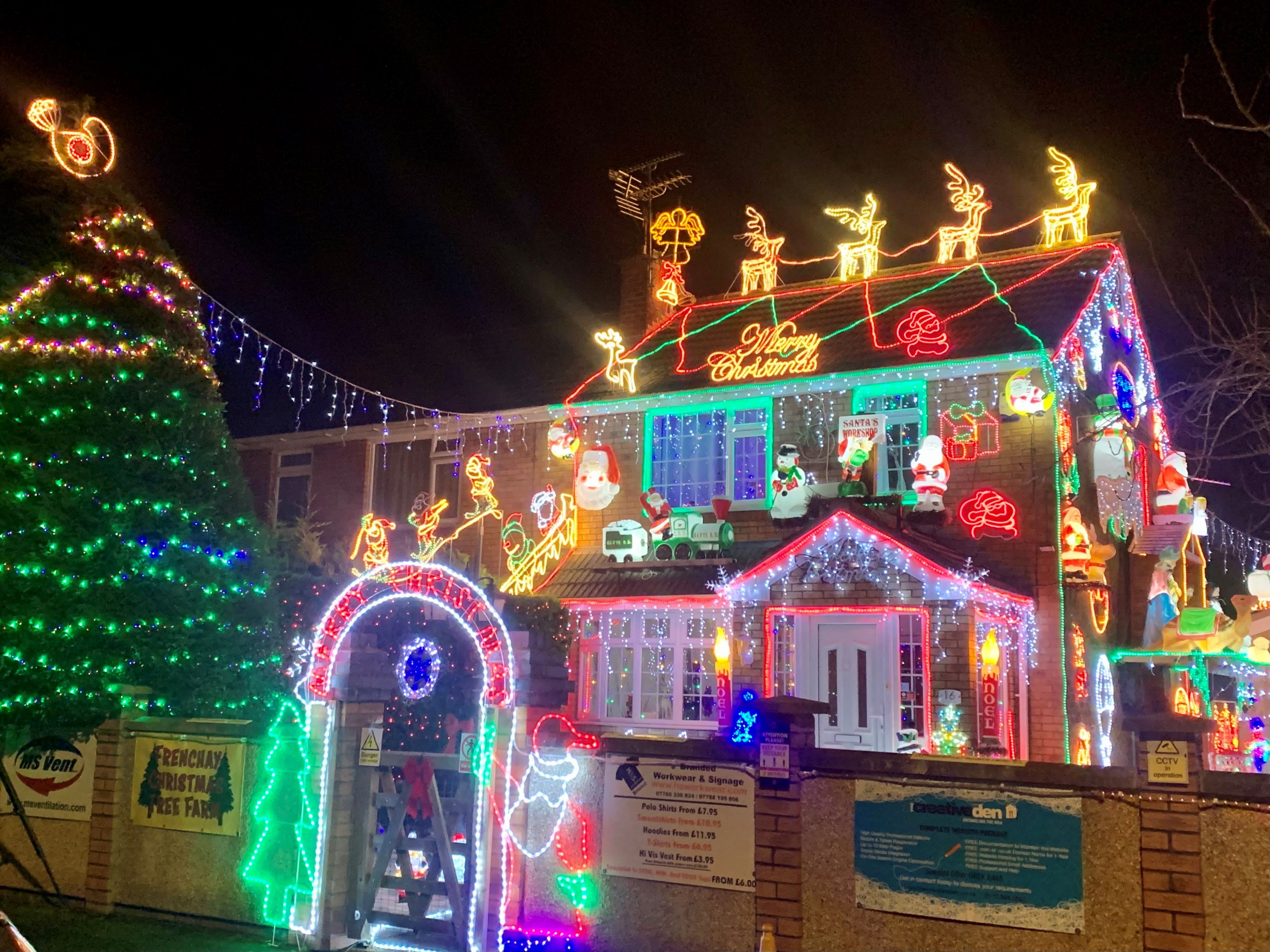 Brailsford family’s Christmas tradition continues with famous light display to raise money for The Grand Appeal