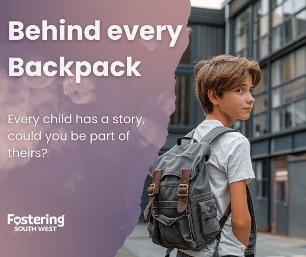 Client Image: Fostering South West bagpack